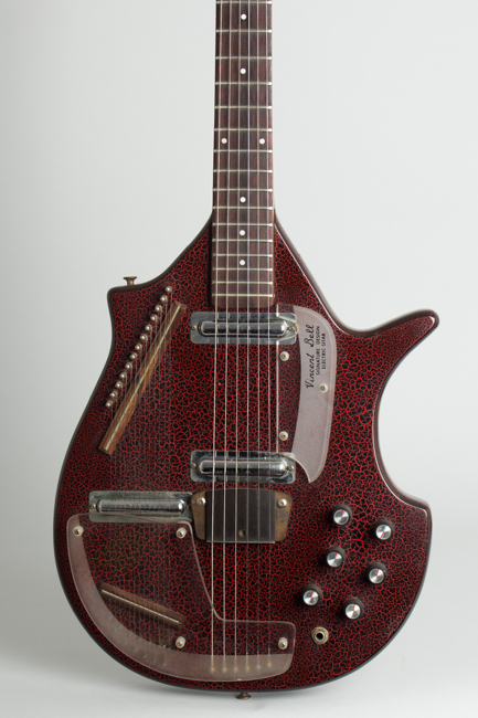  Coral Sitar Semi-Hollow Body Electric Guitar, made by Danelectro  (1968)