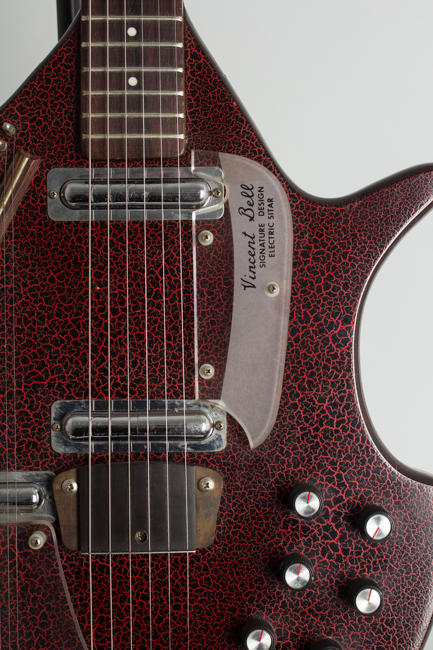  Coral Sitar Semi-Hollow Body Electric Guitar, made by Danelectro  (1968)