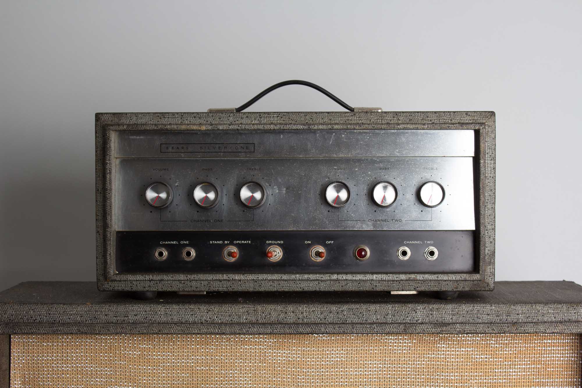 洋楽 AMP Silvertone Model 1483 Tube Amplifier, made by Danelectro