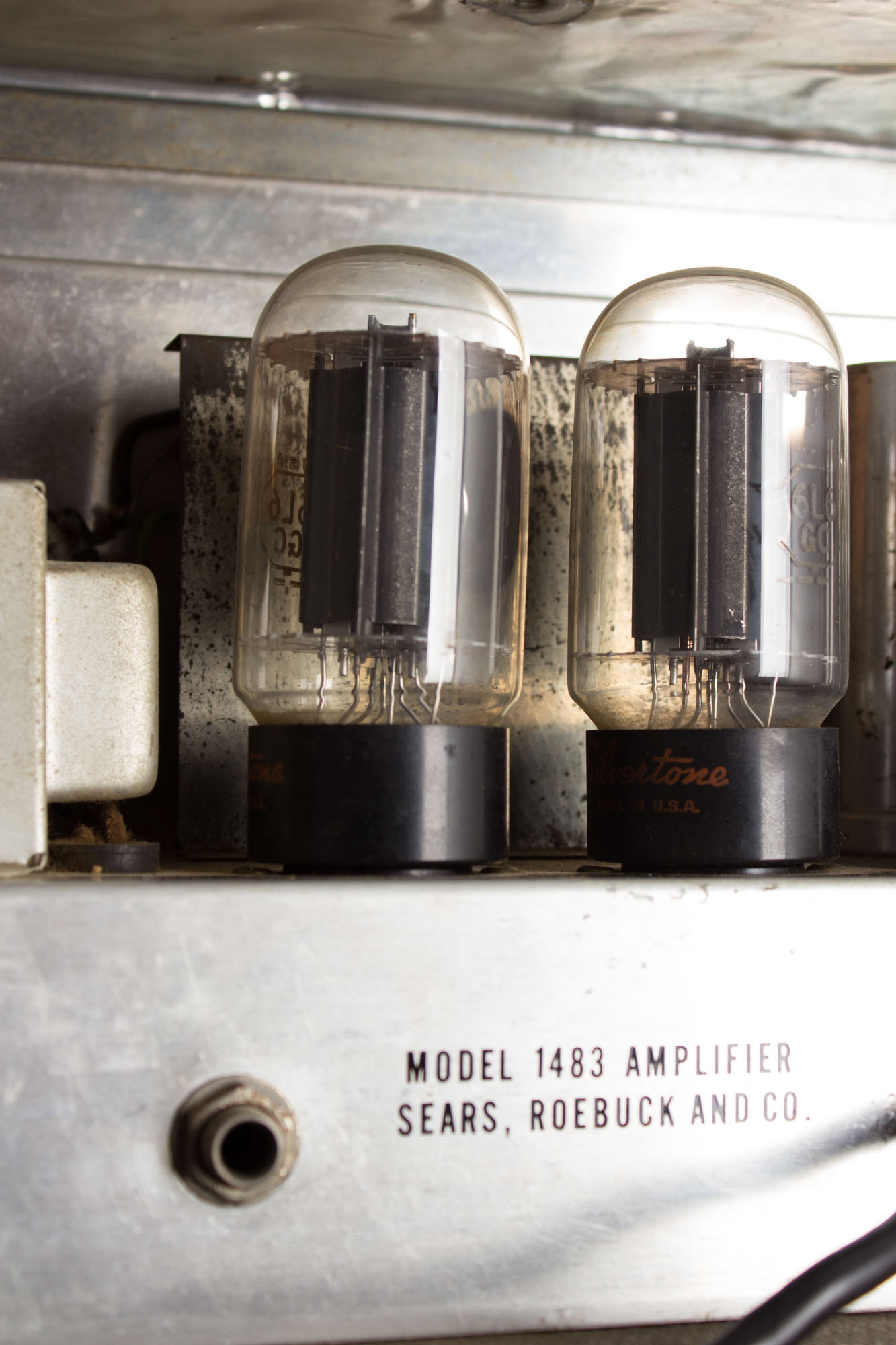 洋楽 AMP Silvertone Model 1483 Tube Amplifier, made by Danelectro