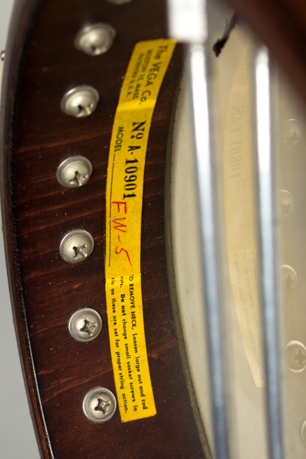 Vega  FW-5  Folk Wonder 5 String Banjo  (1963)
