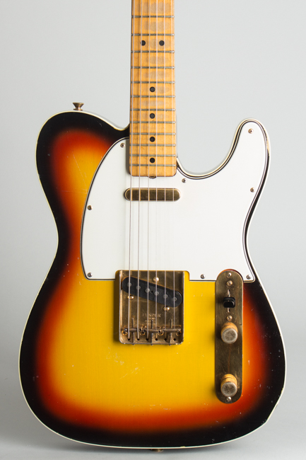 Fender  Telecaster Custom with Gold Hardware Solid Body Electric Guitar  (1966)