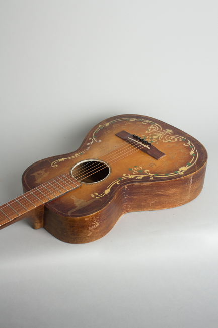 Richter  Flat Top Acoustic Guitar with Period Western Decoration (1930