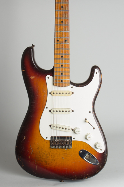 Fender  Stratocaster Non Tremolo Solid Body Electric Guitar  (1958)