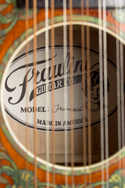 Fraulini  Francesca Decal Model 12 String Flat Top Acoustic Guitar 