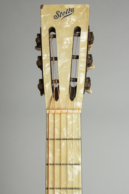 Stella  Gambler Grand Concert Flat Top Acoustic Guitar ,  c. 1930