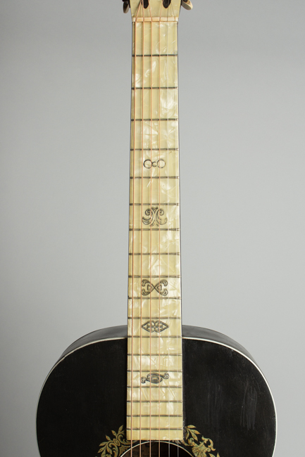 Stella  Gambler Grand Concert Flat Top Acoustic Guitar ,  c. 1930
