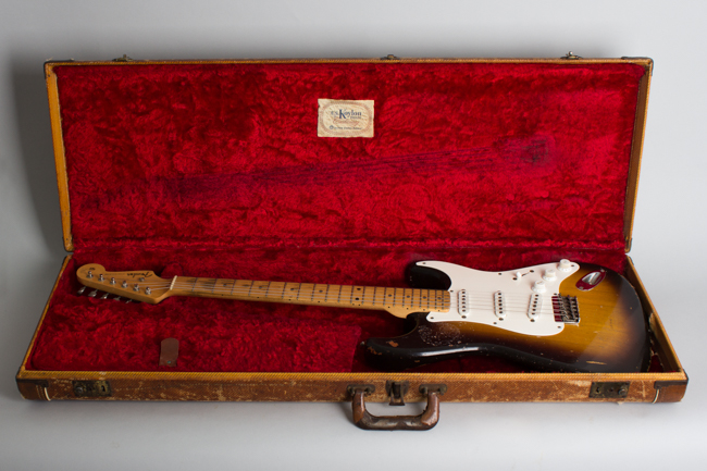 Fender  Stratocaster Non Tremolo Solid Body Electric Guitar  (1956)