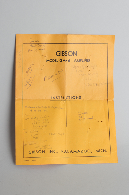 Gibson  GA-6 Tube Amplifier (1956)