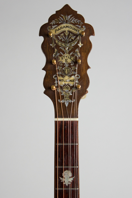 Paramount  Tenor Harp Style E Wood Top Banjo  (1924)