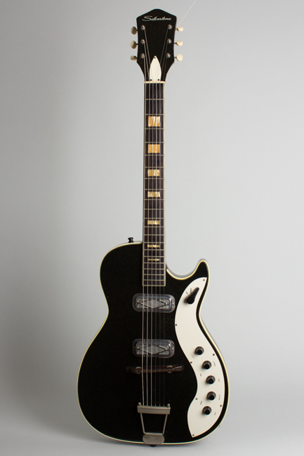  Silvertone Model 1423 Semi-Hollow Body Electric Guitar,  made by Harmony  (1963)